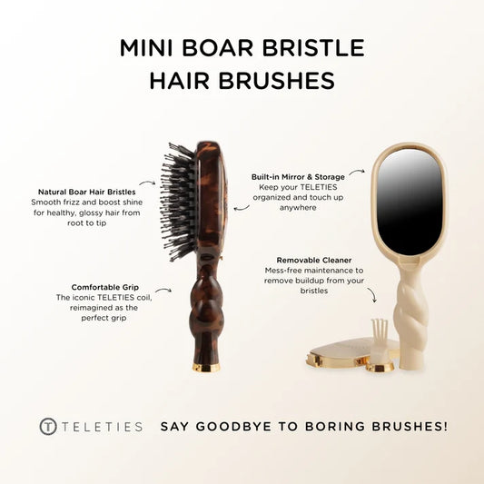 TELETIES Mini Boar Bristle Brush