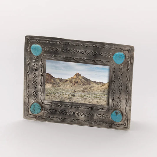 Stamped Turquoise Frame 4X6