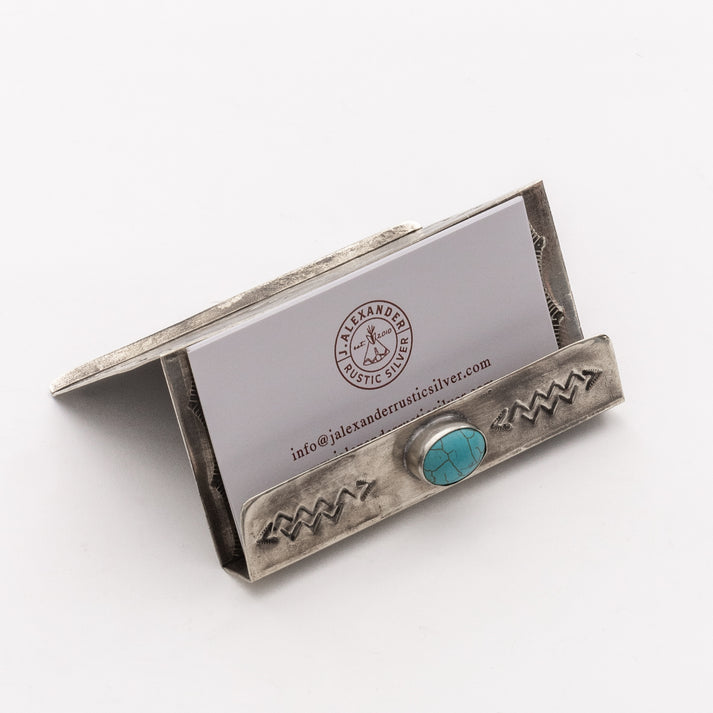 Stamped Business Card Holder