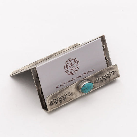 Stamped Business Card Holder