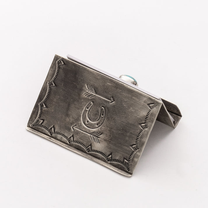 Stamped Business Card Holder