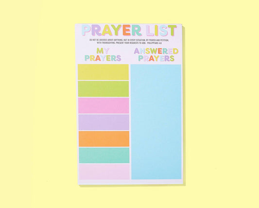 Prayer List Notepad - "My + Answered Prayers"