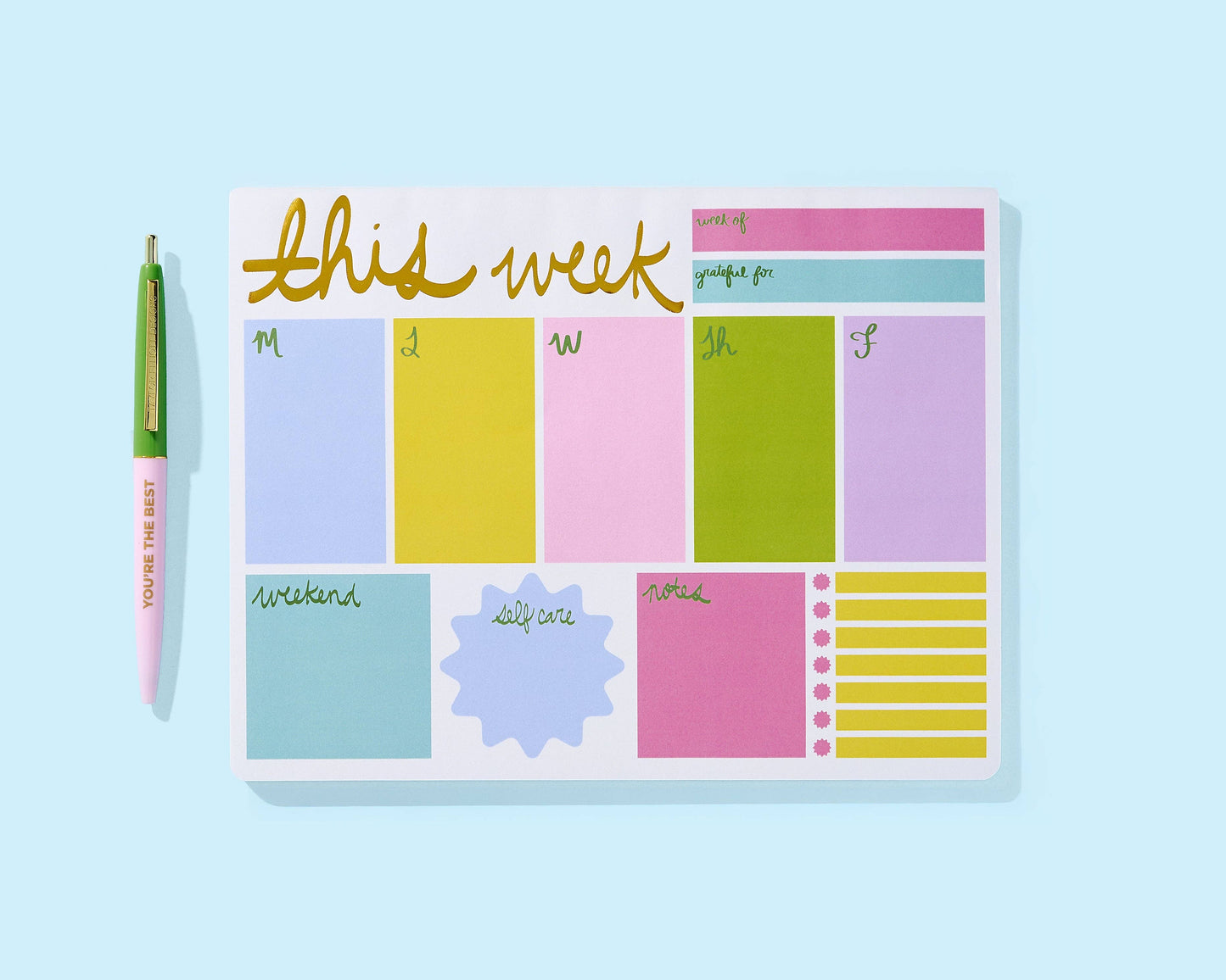Weekly Planner Pad - "This Week" - Mallory - JCS Collab