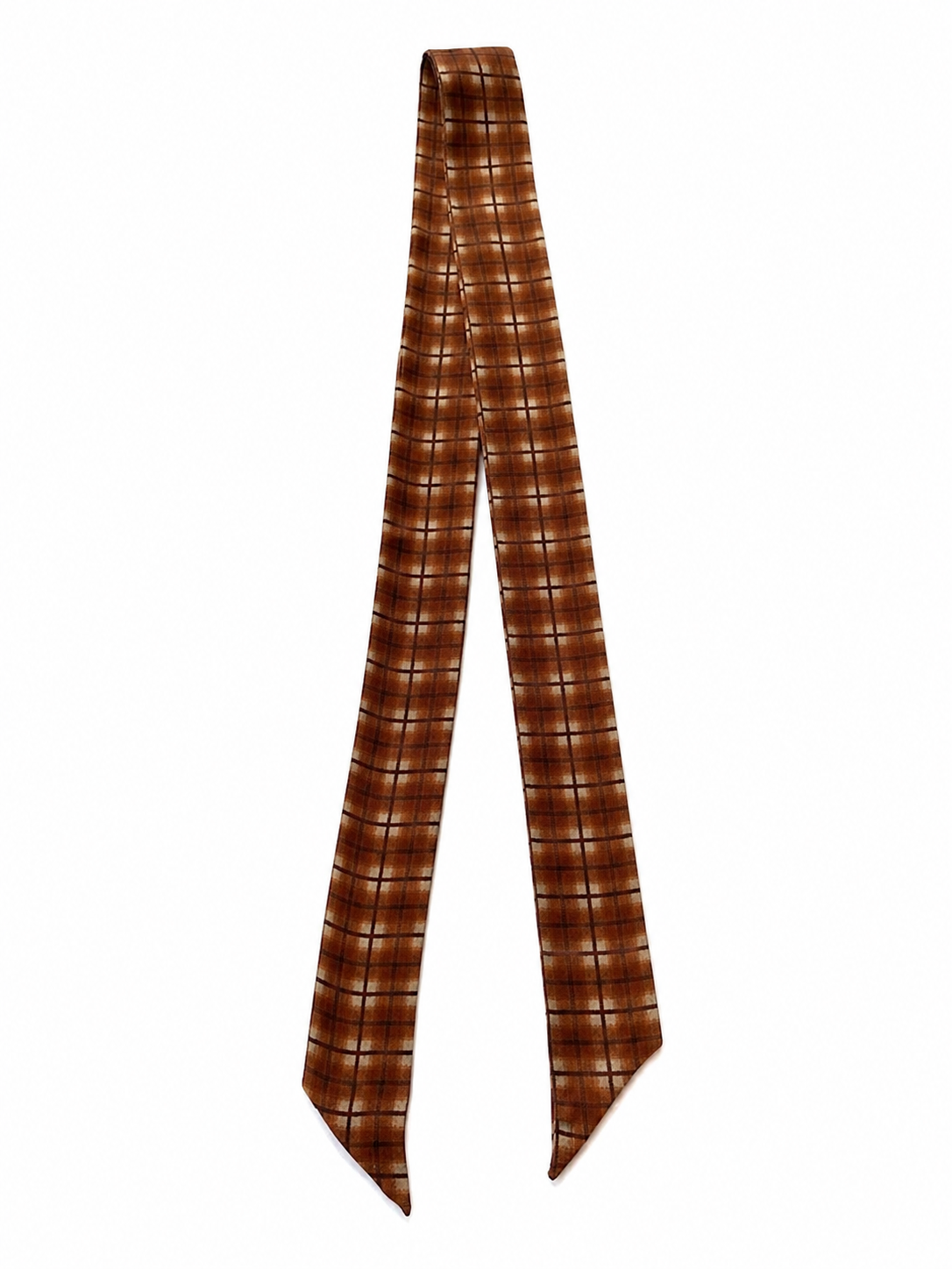 Classic Brown Plaid Twilly