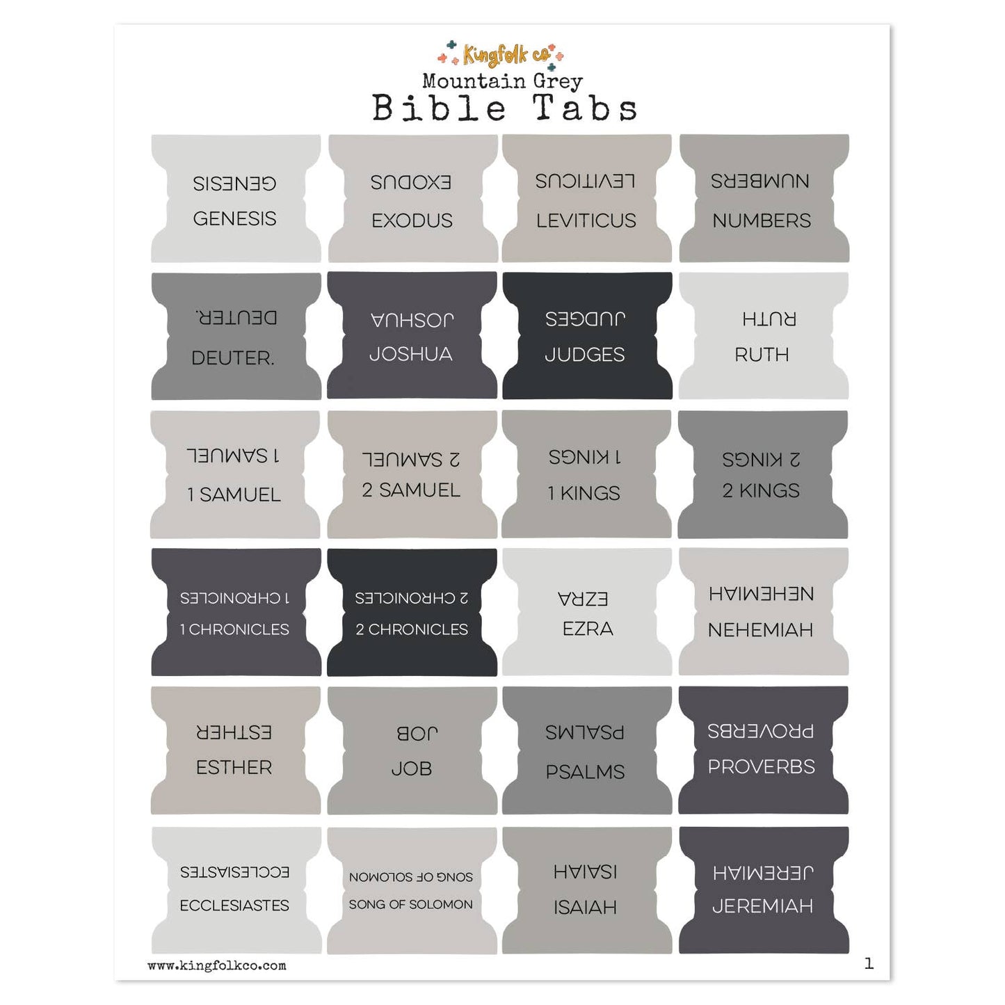 KingFolk Bible Tabs