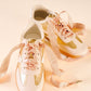 Step It Up Shoelaces-Gingham Tan