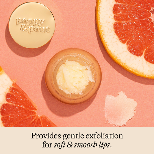 Poppy & Pout Lip Scrub Pink Grapefruit