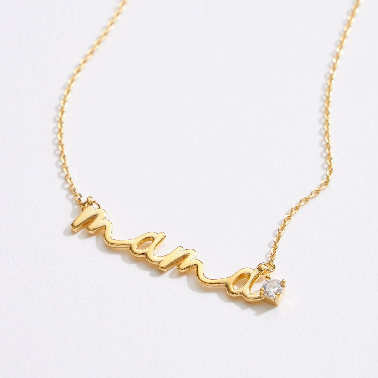 Mama Script Necklace